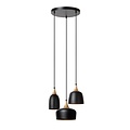 Lucide CHAYANNE - Lampe à suspension - 3xE14 - Noir