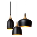LUCIDE Lucide CHAYANNE - Lámpara colgante - 3xE14 - Negro