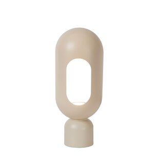 Lucide BARRIS - Table lamp - 1xE27 - Taupe