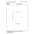 Lucide BIRTLE - Lampe de table - 1xE14 - Opale