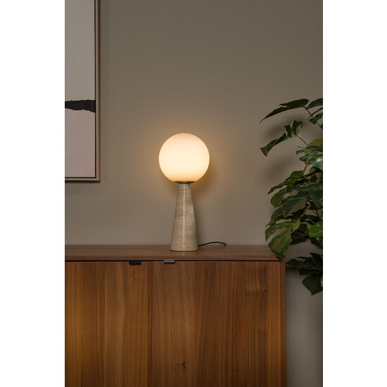 Lucide EVIN - Lampe de table - 1xE27 - Opale