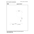 LUCIDE Lucide EVIN - Lámpara de mesa - 1xE27 - Ópalo