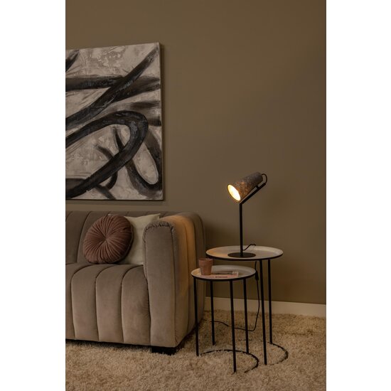 Lucide BENSEN - Lámpara de mesa - 1xE14 - Gris