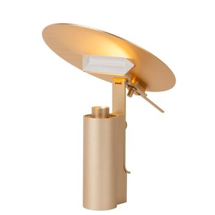 Lucide FITS - Table lamp - LED - 1x7W 3000K - Matt Gold / Brass