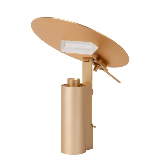 Lucide FITS - Lámpara de mesa - LED - 1x7W 3000K - Oro Mate / Latón