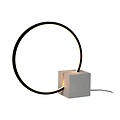 Lucide CIRKELIS - Tafellamp - LED Dimb. - 1x6W 3000K - Zwart