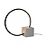 LUCIDE Lucide CIRKELIS - Lámpara de mesa - LED Dim. - 1x6W 3000K - Negro