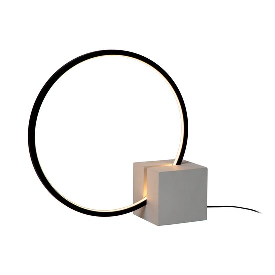 LUCIDE Lucide CIRKELIS - Tischleuchte - LED Dim. - 1x6W 3000K - Schwarz