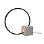 Lucide CIRKELIS - Tafellamp - LED Dimb. - 1x6W 3000K - Zwart
