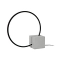 Lucide CIRKELIS - Tafellamp - LED Dimb. - 1x6W 3000K - Zwart