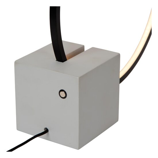 Lucide CIRKELIS - Tafellamp - LED Dimb. - 1x6W 3000K - Zwart
