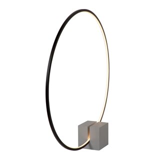 Lucide CIRKELIS - Tafellamp - Ø 83 cm - LED Dimb. - 1x24W 3000K - Zwart