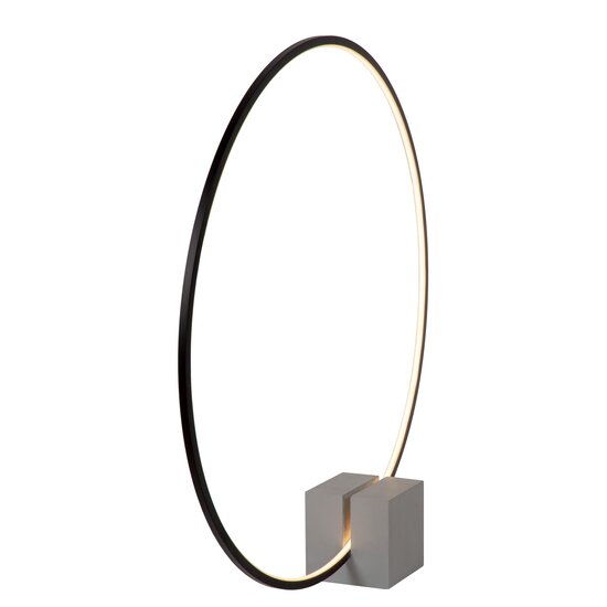 LUCIDE Lucide CIRKELIS - Tafellamp - Ø 83 cm - LED Dimb. - 1x24W 3000K - Zwart