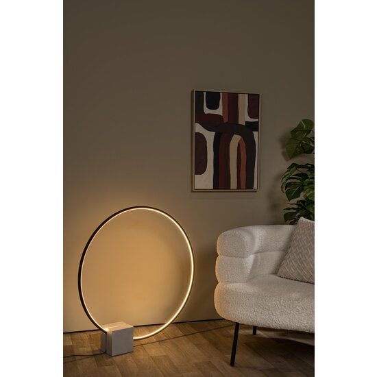 LUCIDE Lucide CIRKELIS - Tafellamp - Ø 83 cm - LED Dimb. - 1x24W 3000K - Zwart