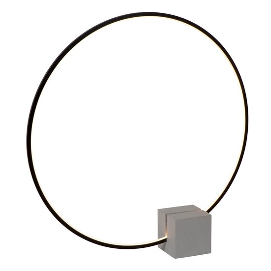 LUCIDE Lucide CIRKELIS - Tafellamp - Ø 83 cm - LED Dimb. - 1x24W 3000K - Zwart