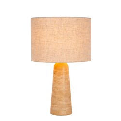 Lucide NIMUE - Tischlampe - Ø 30 cm - 1xE27 - Taupe