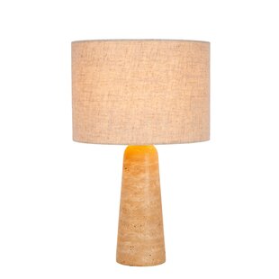 Lucide NIMUE - Lampe de Table - Ø 30 cm - 1xE27 - Taupe