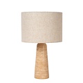 Lucide NIMUE - Lampe à poser - Ø 30 cm - 1xE27 - Taupe