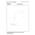 Lucide RANKOS - Lámpara de arco - 1xE27 - Negro