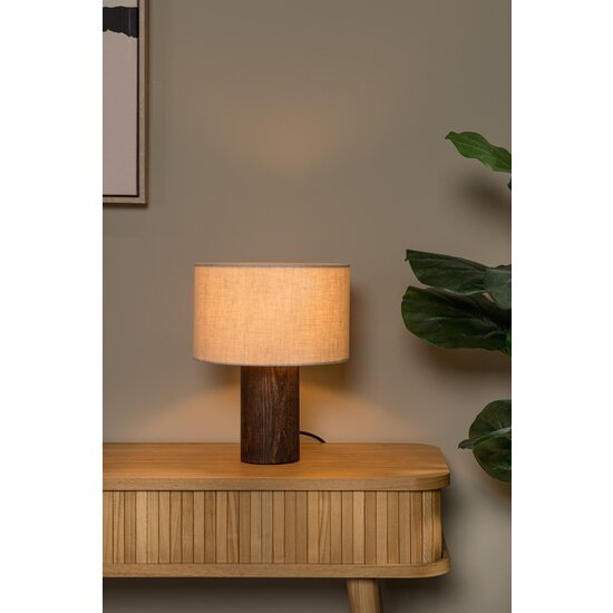 Lucide TACHINA - Table lamp - 1xE27 - Natural