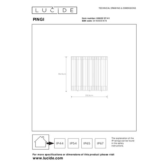 Lucide PINGI - Oplaadbare Tafellamp Binnen/Buiten - Accu/Batterij - Ø 33,5 cm - LED Dimb. - 1x3W 3000K - IP44 - Taupe