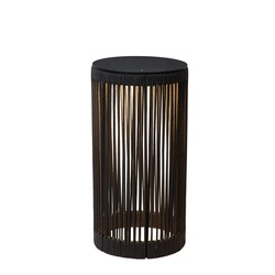 Lucide PINGI - Oplaadbare Vloerlamp Binnen/Buiten - Accu/Batterij - Ø 33,5 cm - LED 3 StepDim - 1x3W 3000K - IP44 - Zwart