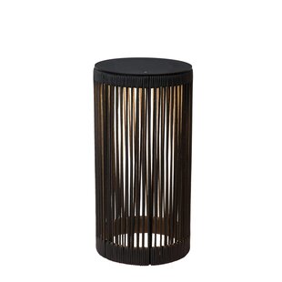 Lucide PINGI - Oplaadbare Vloerlamp Binnen/Buiten - Accu/Batterij - Ø 33,5 cm - LED 3 StepDim - 1x3W 3000K - IP44 - Zwart