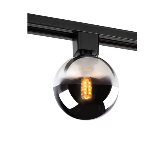 Lucide TRACK TYCHO- Railspot - 1-fase Railsysteem / Railverlichting - 1xG9 - Smoke (Uitbreiding)
