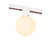 Lucide TRACK TYCHO- Railspot - 1-fase Railsysteem / Railverlichting - 1xG9 - Opaal (Uitbreiding)