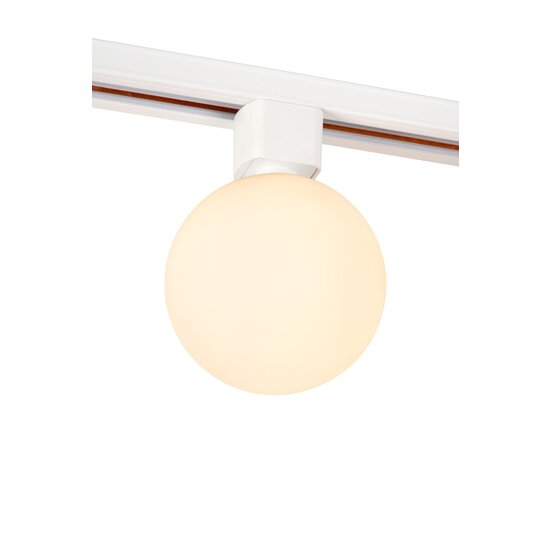 Lucide TRACK TYCHO- Railspot - 1-fase Railsysteem / Railverlichting - 1xG9 - Opaal (Uitbreiding)