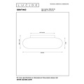 Lucide SENTINO - Ceiling lamp - Ø 30 cm - 3xG9 - Orange