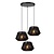 Lucide JESSICA - Lampe suspendue - Ø 35,5 cm - 3xE27 - Noir