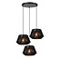 Lucide JESSICA - Hanglamp - Ø 35,5 cm - 3xE27 - Zwart