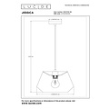 Lucide JESSICA - Hanglamp - Ø 30 cm - 1xE27 - Roze