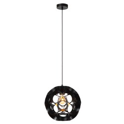 Lucide HANNELORE - Lampe à suspension - Ø 30 cm - 1xE27 - Noir