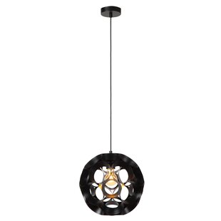 Lucide HANNELORE - Pendant lamp - Ø 30 cm - 1xE27 - Black