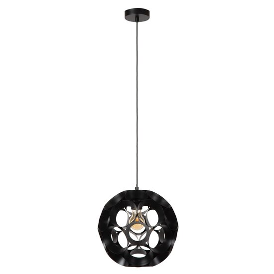 Lucide HANNELORE - Lampe à suspension - Ø 30 cm - 1xE27 - Noir