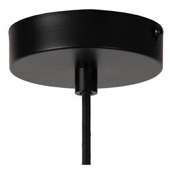 LUCIDE HANNELORE - Pendelleuchte - Ø 30 cm - 1xE27 - Schwarz