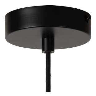 LUCIDE HANNELORE - Lámpara Colgante - Ø 30 cm - 1xE27 - Negra