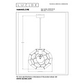 Lucide HANNELORE - Lampe à suspension - Ø 30 cm - 1xE27 - Noir