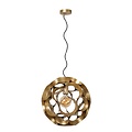 Lucide HANNELORE - Hängelampe - Ø 40 cm - 1xE27 - Mattgold / Messing