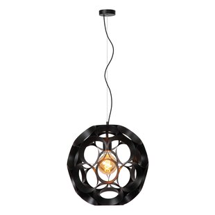 Lucide HANNELORE - Lampe à suspension - Ø 40 cm - 1xE27 - Noir