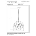 Lucide HANNELORE - Hanglamp - Ø 40 cm - 1xE27 - Zwart