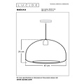 Lucide MADUKA - Lampe suspendue - 1xE27 - Noir