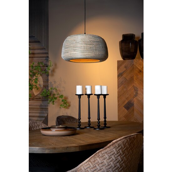 Lucide MADUKA - Hanglamp - 1xE27 - Bruin