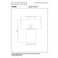 LUCIDE Lucide KENAN - Table lamp - Ø 22 cm - 1xE14 - Wood - Perfect ambient lighting for any interior