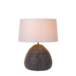 Lucide MADUKA - Tafellamp - Ø 45 cm - 1xE27 - Zwart