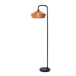 Lucide YUNKAI - Stehleuchte - Ø 40 cm - 1xE27 - Natur