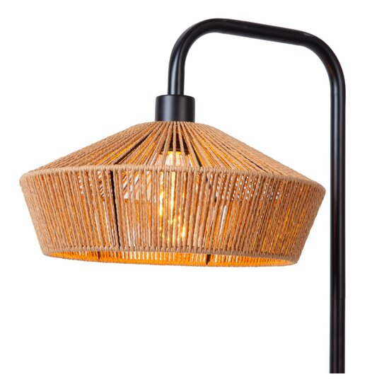 Lucide YUNKAI - Stehleuchte - Ø 40 cm - 1xE27 - Natur