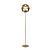 Lucide HANNELORE - Lampadaire - Ø 30 cm - 1xE27 - Or Mat / Laiton